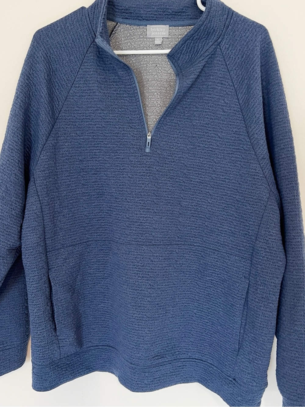 Mens Berkley Jensen Navy Half-Zip Pullover Sweater XL